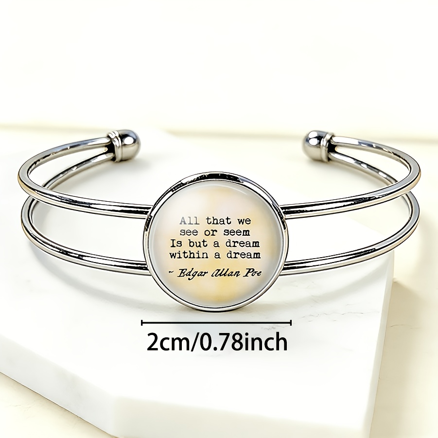 Adjustable Round Time Gem Inlaid Classic Bracelet
